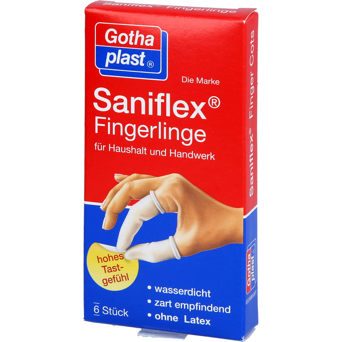 Gothaplast Saniflex Fingerlinge wasserdicht, 6 pc Doigtiers