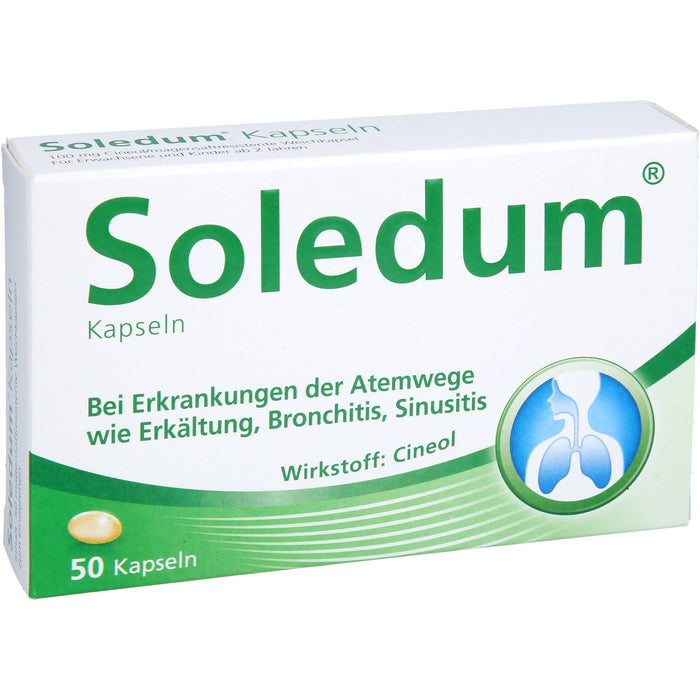 Soledum Kapseln bei Erkrankungen der Atemwege, 50 pc Capsules