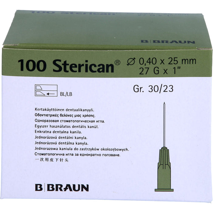 STERICAN DENT KA L 0,40X25, 100 St KAN