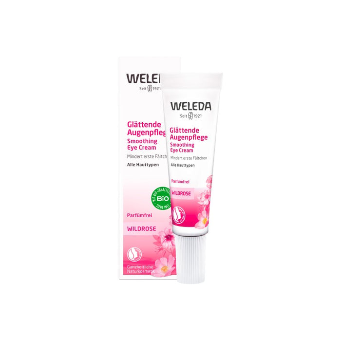 WELEDA Wildrose glättende Augenpflege Creme, 10 ml Crème