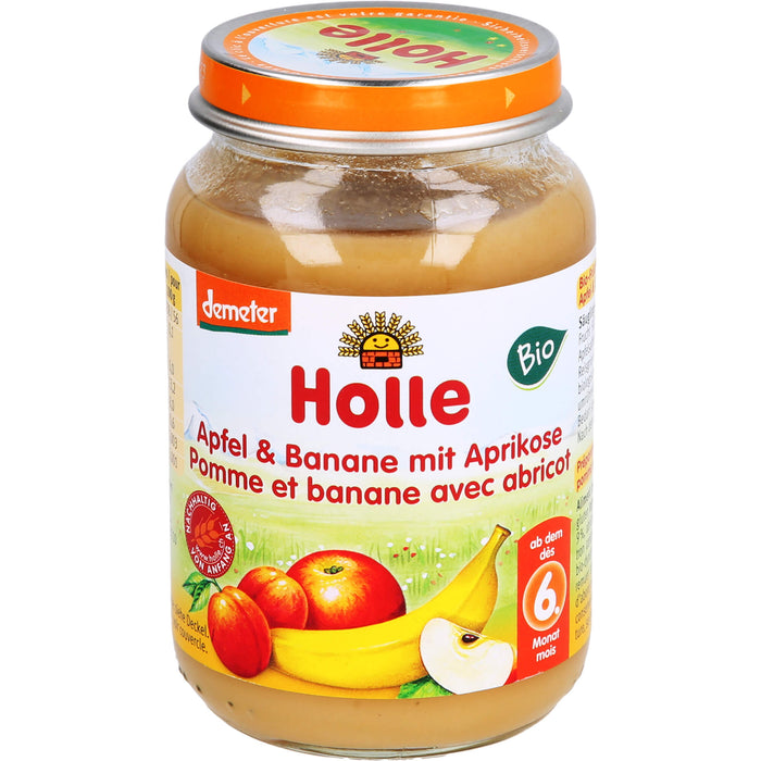 Holle Apfel&Banane mit Aprikose, 190 g BRE