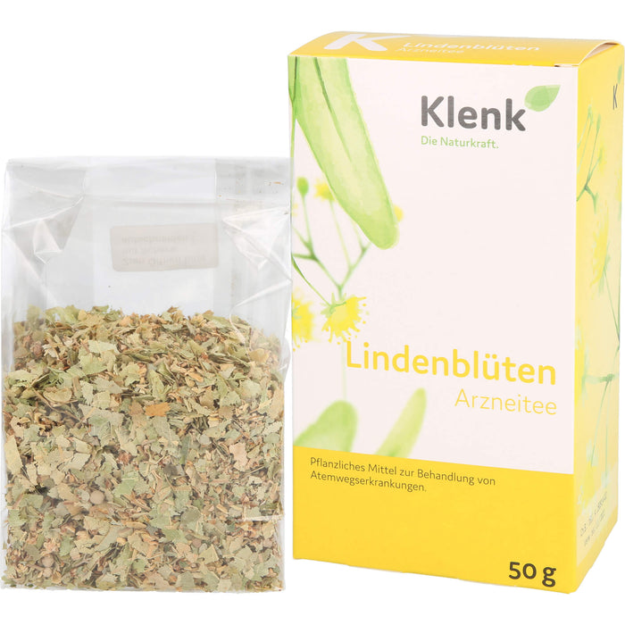 Klenk Lindenblüten bei Erkältungskrankheiten und gegen Reizhusten, 50 g Thé