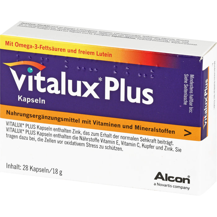 Vitalux Plus Lutein u. Omega3 Kapseln, 84 St KAP