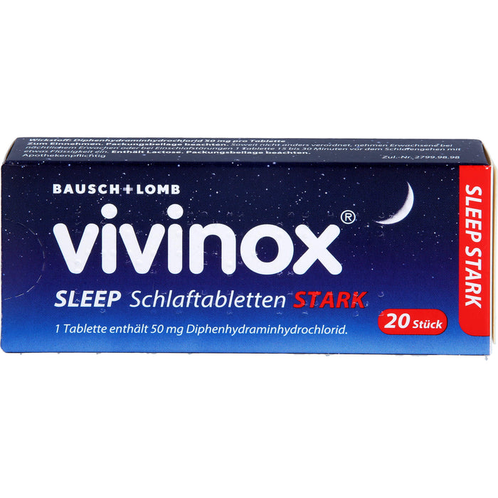 vivinox sleep stark Schlaftabletten, 20 pc Tablettes