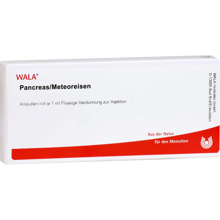 WALA Pancreas/Meteoreisen flüssige Verdünnung, 10 pcs. Ampoules