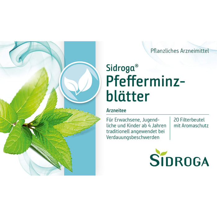 Sidroga Pfefferminzblätter Arzneitee, 20 pc Sac filtrant