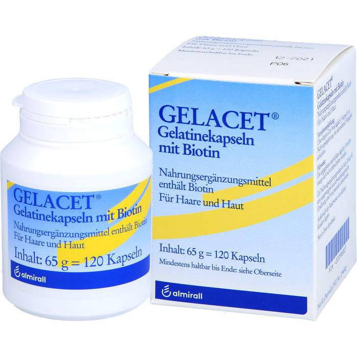 Gelacet Gelatinekapseln mit Biotin, 120 St KAP