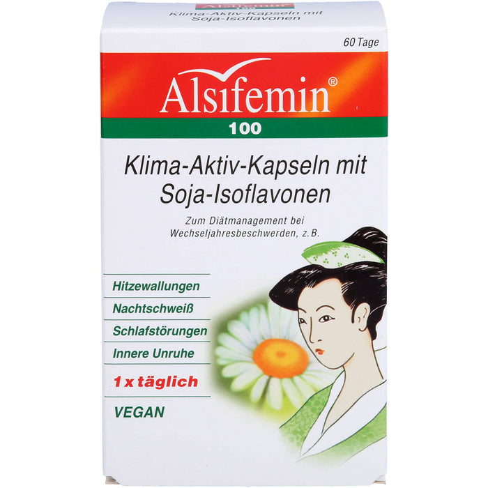 Alsifemin 100 Klima-Aktiv-Kapseln mit Soja-Isoflavonen, 60 pcs. Capsules