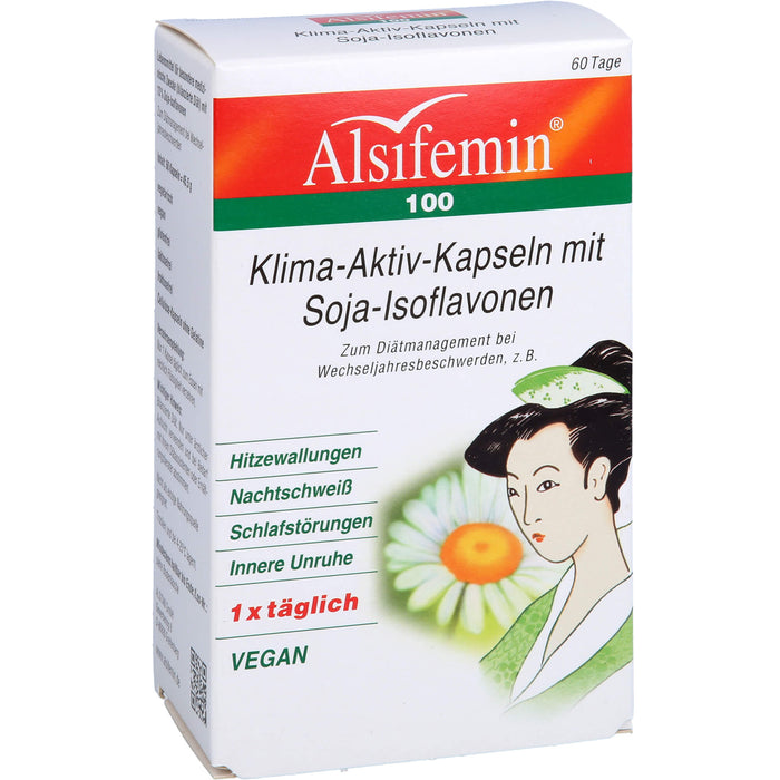 Alsifemin 100 Klima-Aktiv-Kapseln mit Soja-Isoflavonen, 60 pcs. Capsules