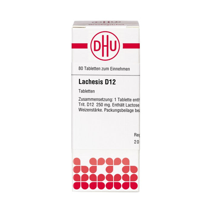 DHU Lachesis D12 Tabletten, 80 pc Tablettes