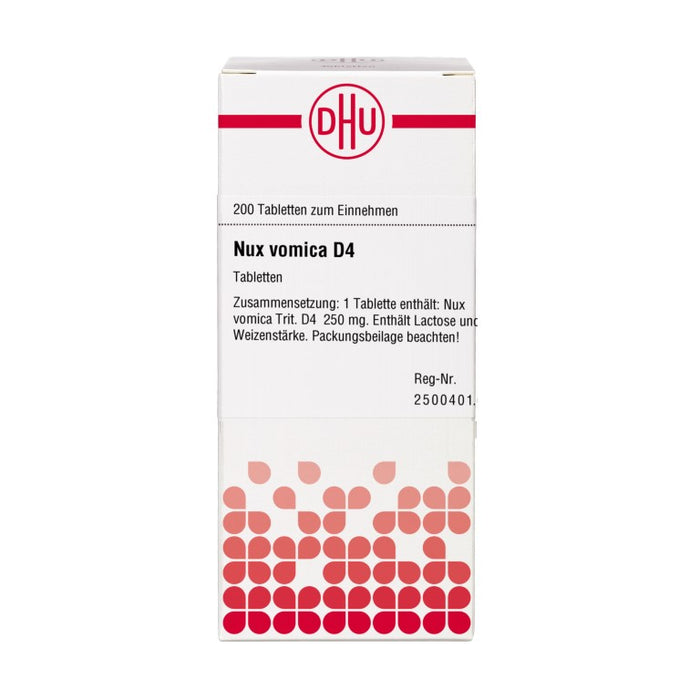 DHU Nux vomica D4 Tabletten, 200 St. Tabletten