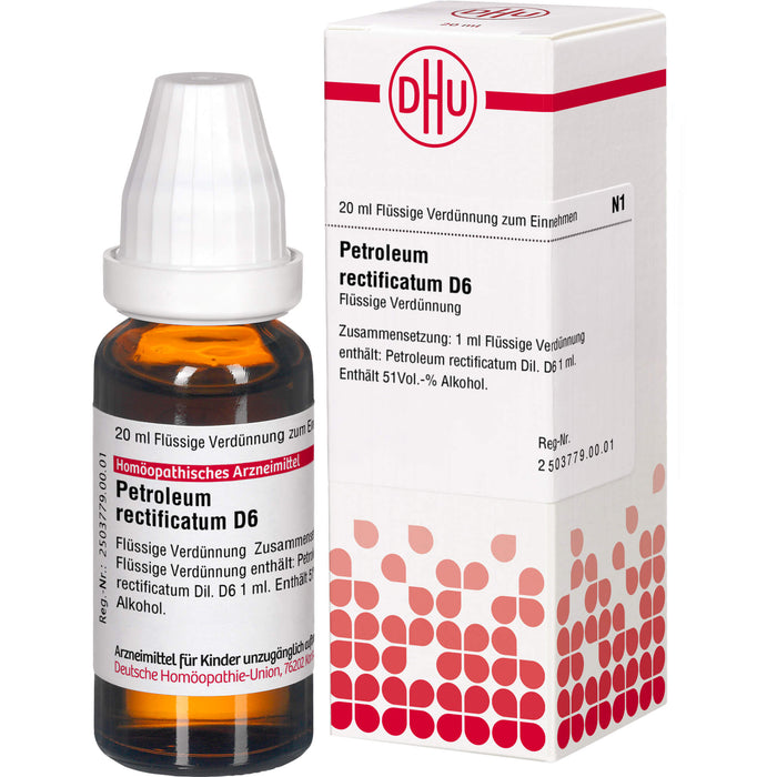 DHU Petroleum rectificatum D6 Dilution, 20 ml Lösung