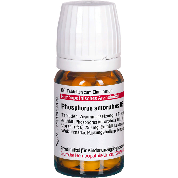 Phosphorus amorphus D6 DHU Tabletten, 80 St. Tabletten