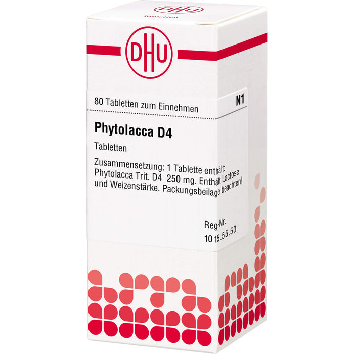 DHU Phytolacca D4 Tabletten, 80 St. Tabletten