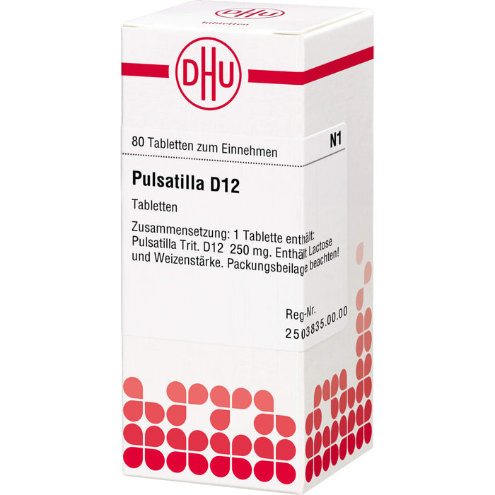 DHU Pulsatilla D12 Tabletten, 80 pc Tablettes