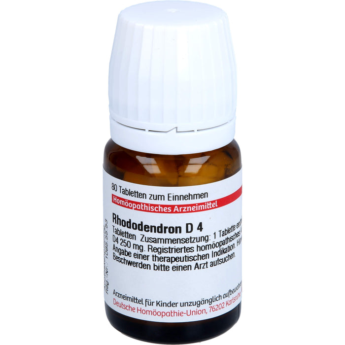 Rhododendron D4 DHU Tabletten, 80 St. Tabletten