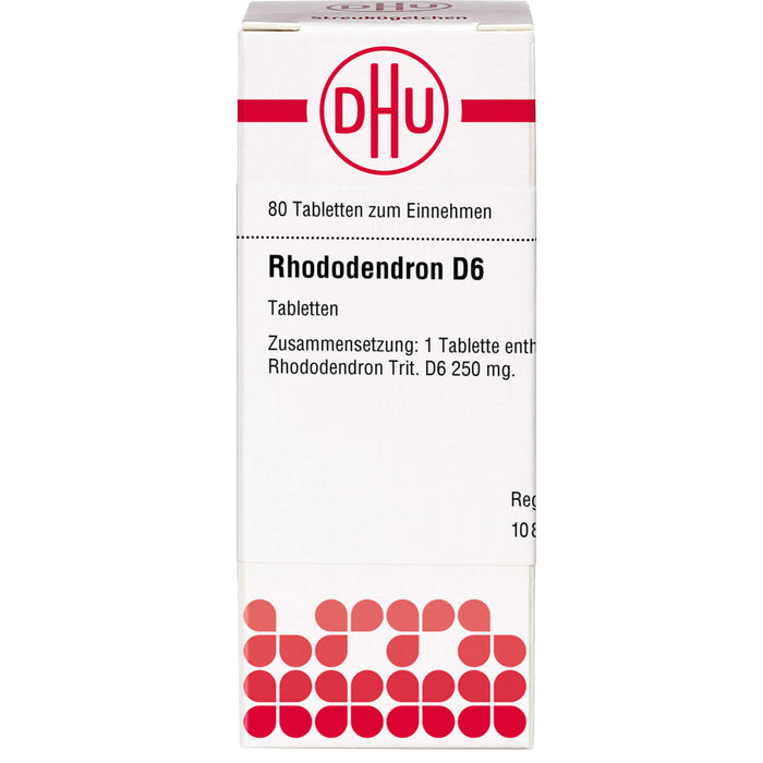 DHU Rhododendron D6 Tabletten, 80 pc Tablettes