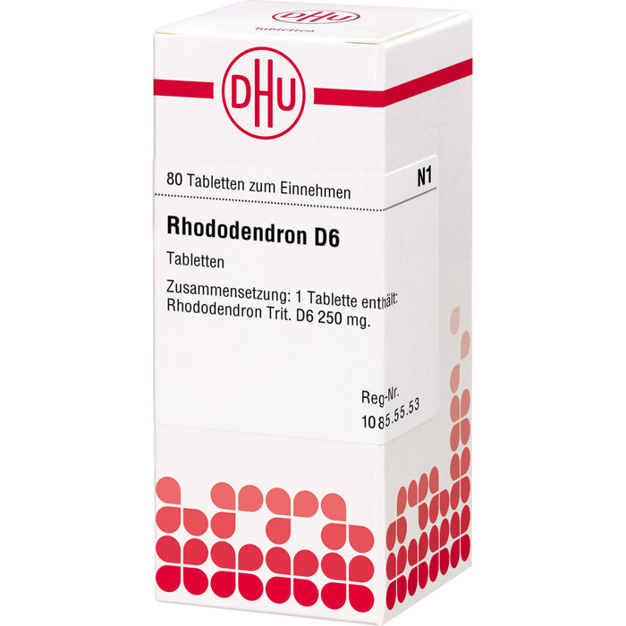 DHU Rhododendron D6 Tabletten, 80 St. Tabletten