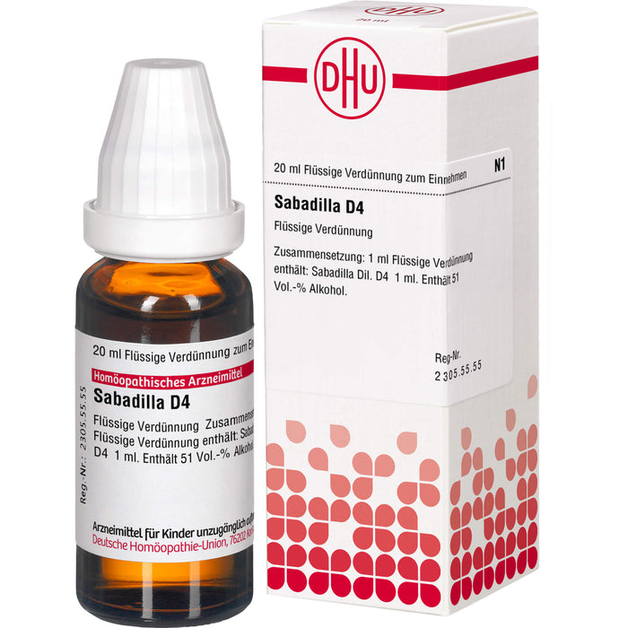 DHU Sabadilla D4 Dilution, 20 ml Lösung