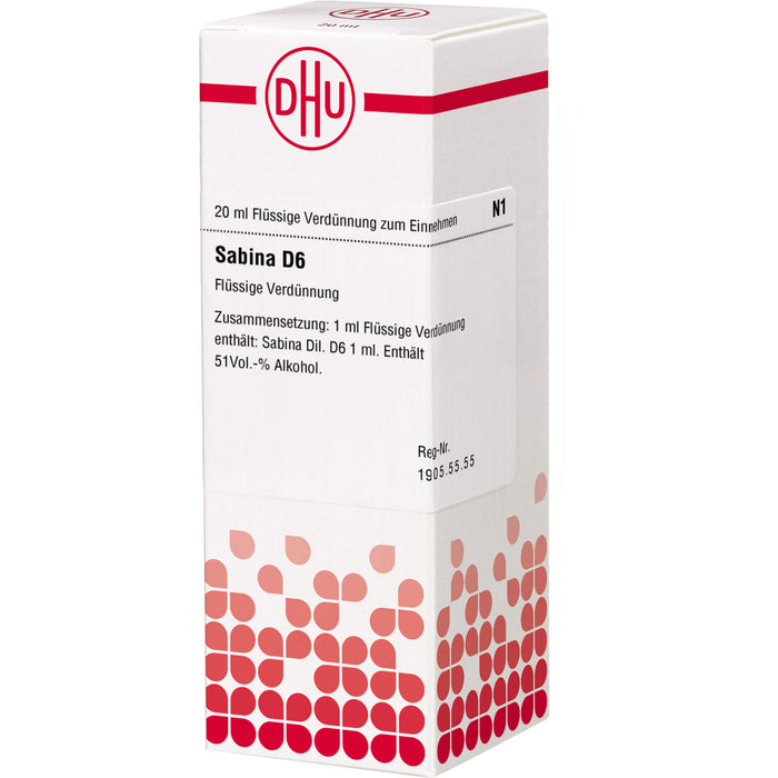 DHU Sabina D6 Dilution, 20 ml Lösung