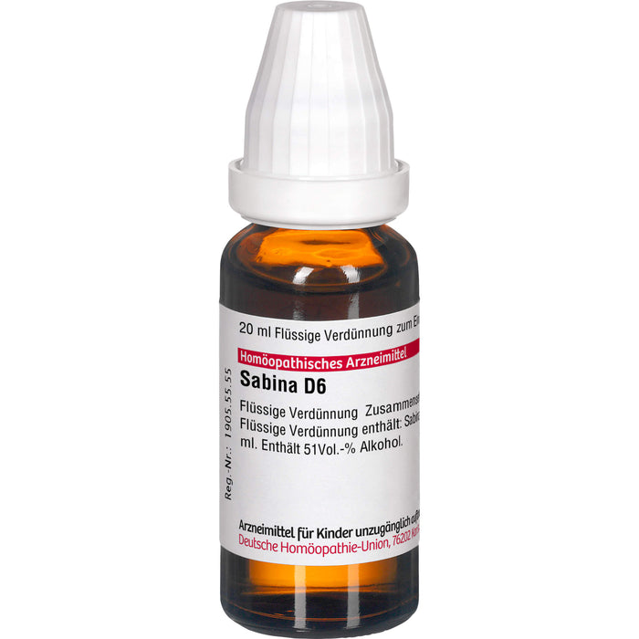 DHU Sabina D6 Dilution, 20 ml Lösung