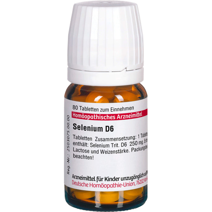 DHU Selenium D6 Tabletten, 80 St. Tabletten