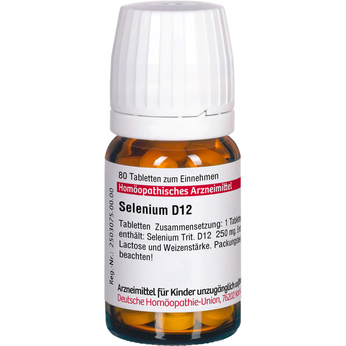 Selenium D12 DHU Tabletten, 80 St. Tabletten