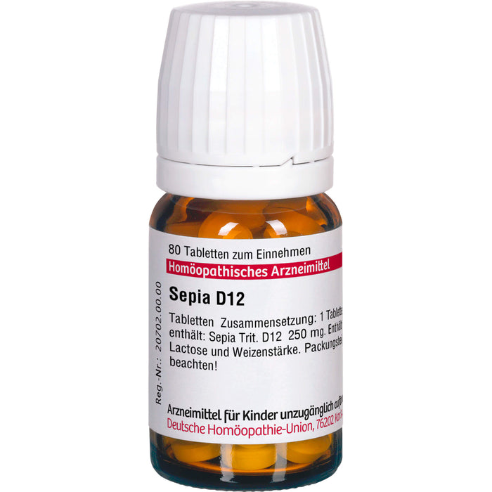 DHU Sepia D12 Tabletten, 80 St. Tabletten