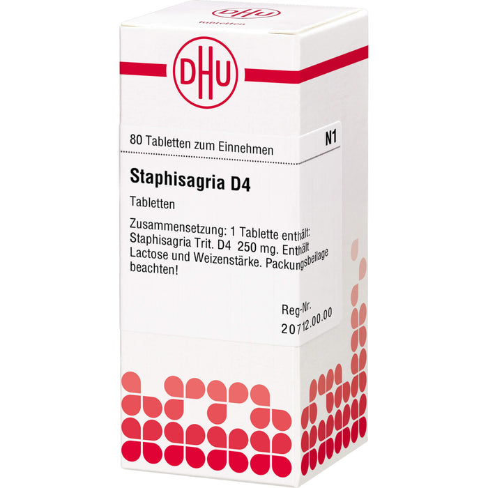 DHU Staphisagria D4 Tabletten, 80 pcs. Tablets