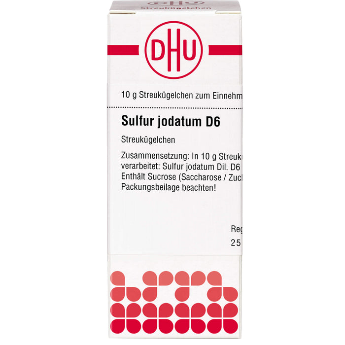 Sulfur jodatum D6 DHU Globuli, 10 g Globuli