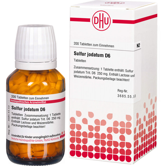 DHU Sulfur jodatum D6 Tabletten, 200 St. Tabletten