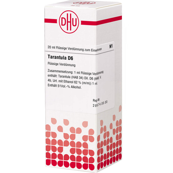 DHU Tarantula D6 Dilution, 20 ml Lösung