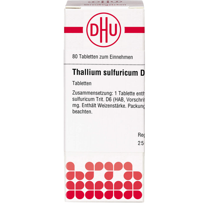 DHU Thallium sulfuricum D6 Tabletten, 80 pcs. Tablets