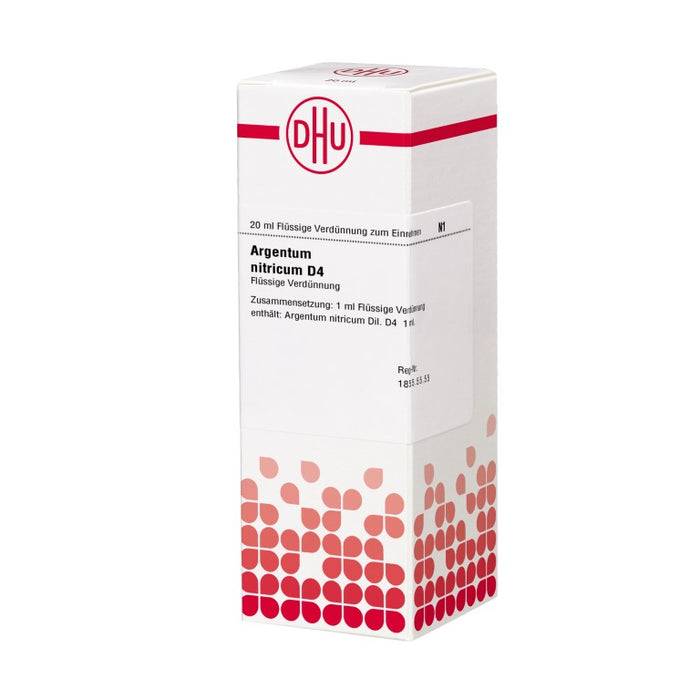 DHU Argentum nitricum D4 Dilution, 20 ml Lösung