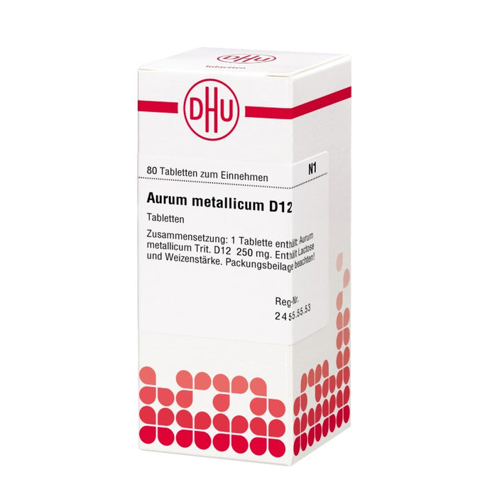 DHU Aurum metallicum D12 Tabletten, 80 pc Tablettes