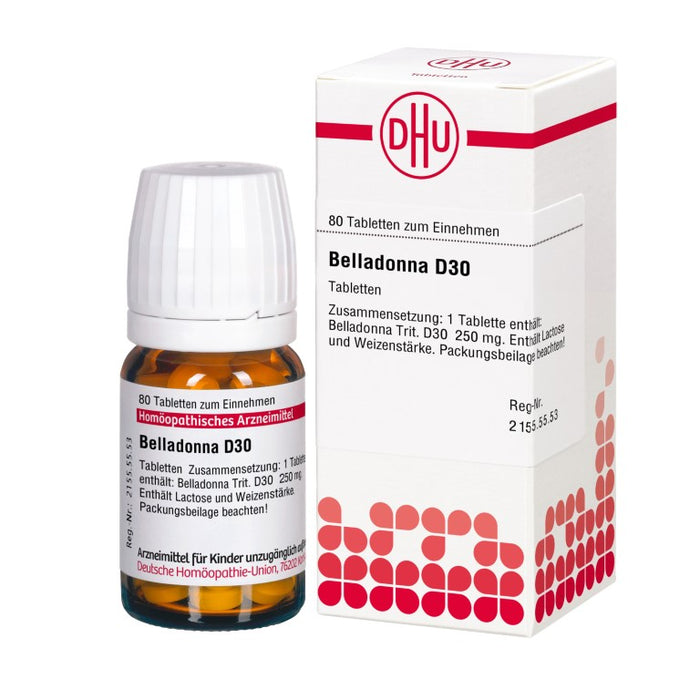 DHU Belladonna D30 Tabletten, 80 St. Tabletten