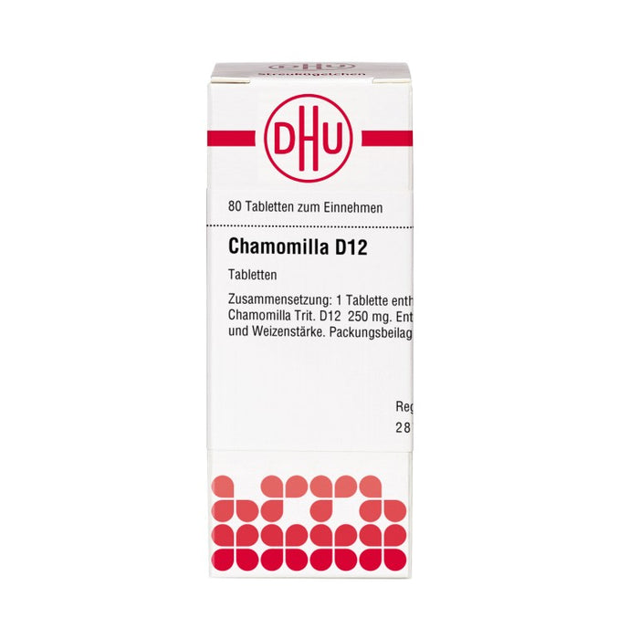 DHU Chamomilla D12 Tabletten, 80 pc Tablettes