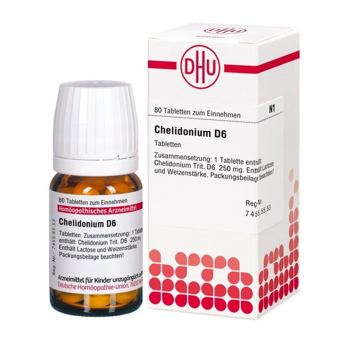 DHU Chelidonium D6 Tabletten, 80 St. Tabletten