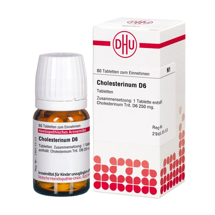 Cholesterinum D6 DHU Tabletten, 80 St. Tabletten