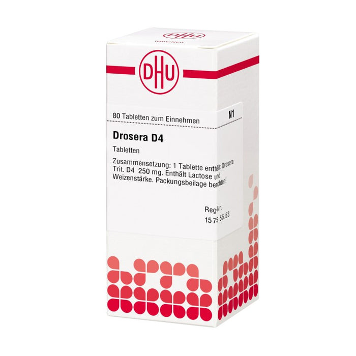 DHU Drosera D4 Tabletten, 80 pc Tablettes