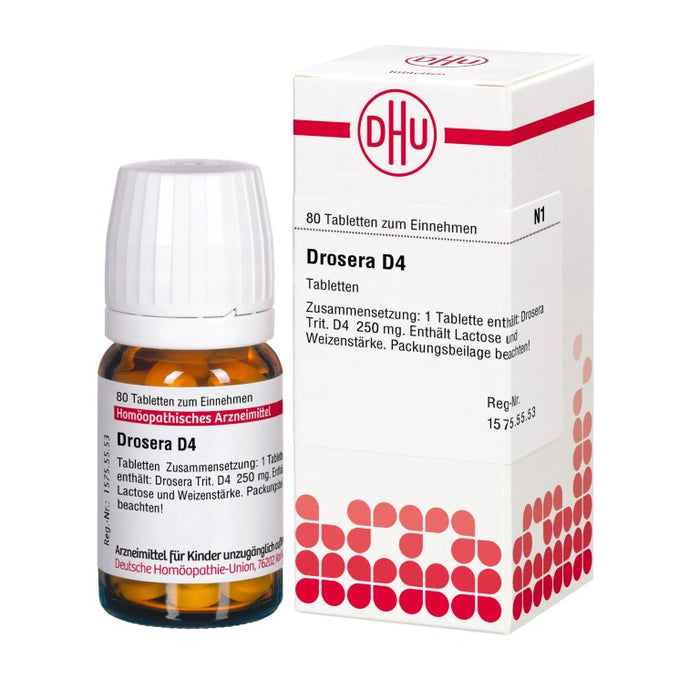 Drosera D4 DHU Tabletten, 80 St. Tabletten