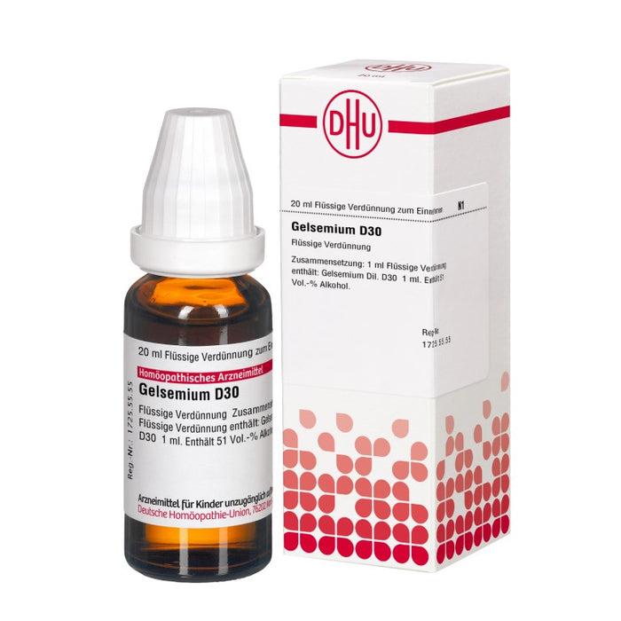 DHU Gelsemium D30 Dilution, 20 ml Lösung