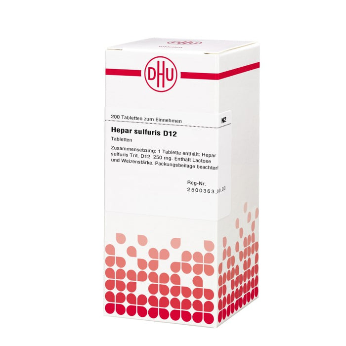 DHU Hepar sulfuris D12 Tabletten, 200 St. Tabletten