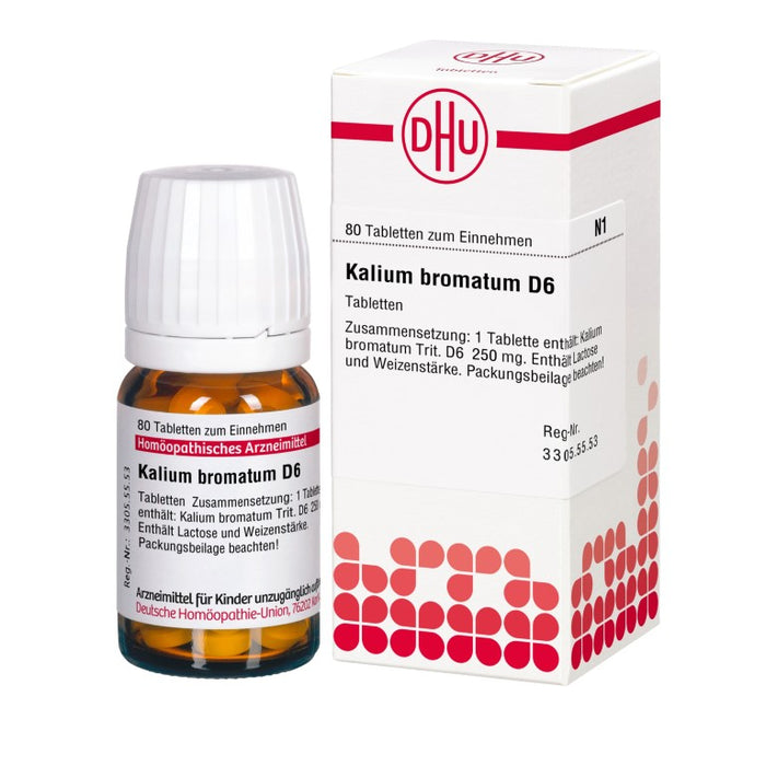 DHU Kalium bromatum D6 Tabletten, 80 St. Tabletten