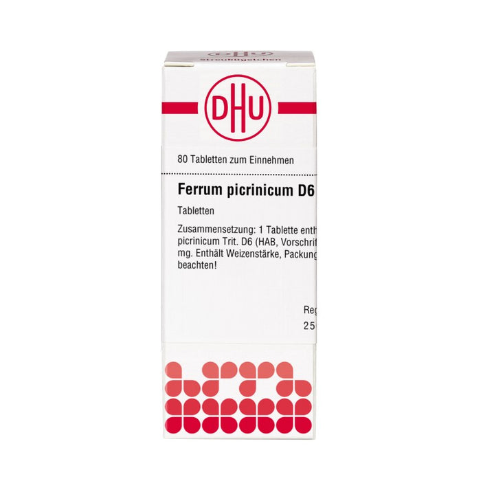 DHU Ferrum picrinicum D6 Tabletten, 80 pcs. Tablets