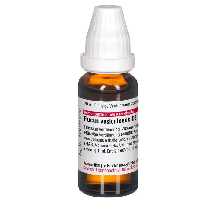 DHU Fucus vesiculosus D2 Dilution, 20 ml Lösung