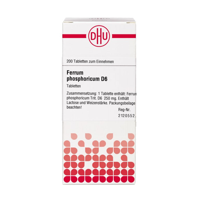 DHU Ferrum phosphoricum D6 Tabletten, 200 St. Tabletten