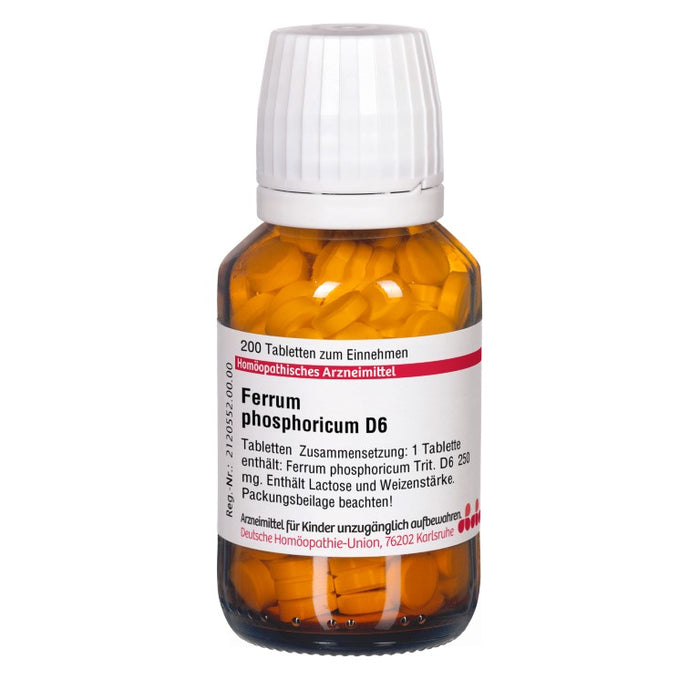 DHU Ferrum phosphoricum D6 Tabletten, 200 St. Tabletten