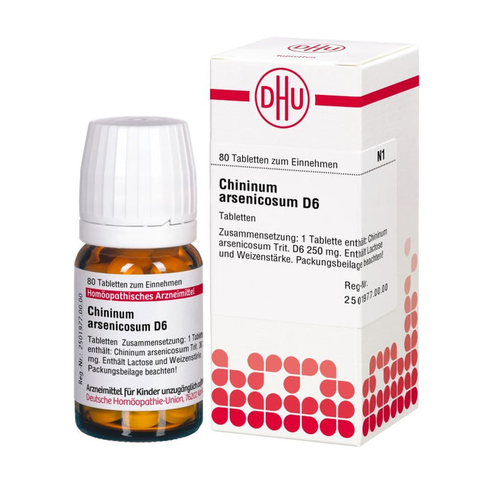 DHU Chininum arsenicosum D6 Tabletten, 80 pc Tablettes