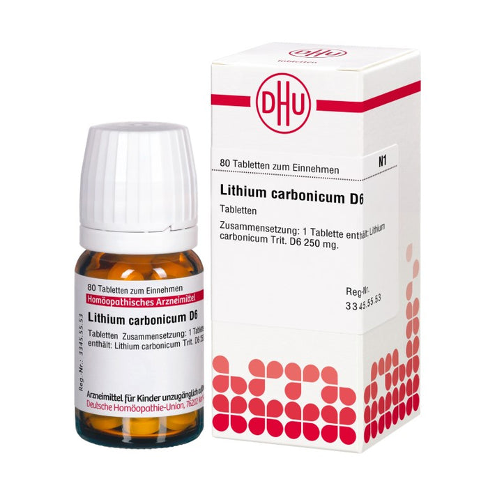 DHU Lithium carbonicum D6 Tabletten, 80 pc Tablettes